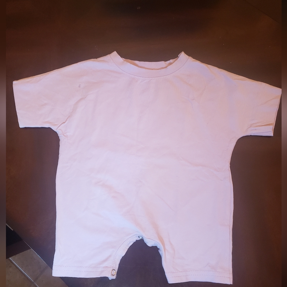 Lavender Baby Cotton Romper With Snaps Size 1-3M